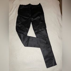 Apperloth A Plus High Waist PU Leather Skinny Pants